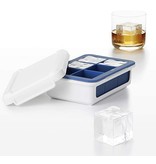 OXO Stackable Covered Silicone King Ice Cubes Tray, 6x1.75" cubes ciw