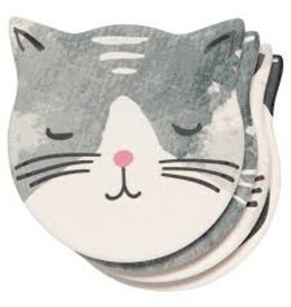 Now Designs Soak-Up Coasters, Cats Meow, Set of 4 DISC