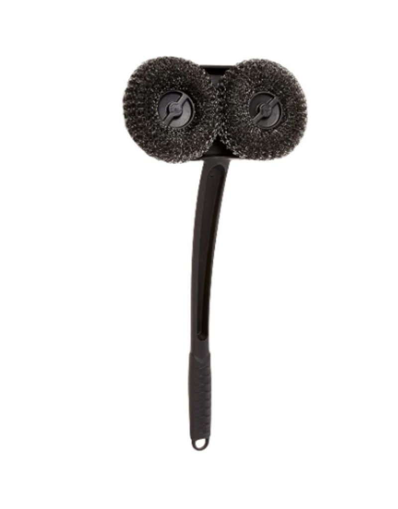 Foxrun Outset Scrubber Grill Brush/Cleaner, MESH, BRISTLE-FREE