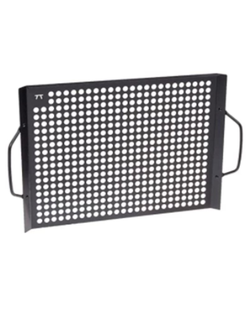Foxrun Outset Non-Stick Grill Grid with Handles, Black, 17x11
