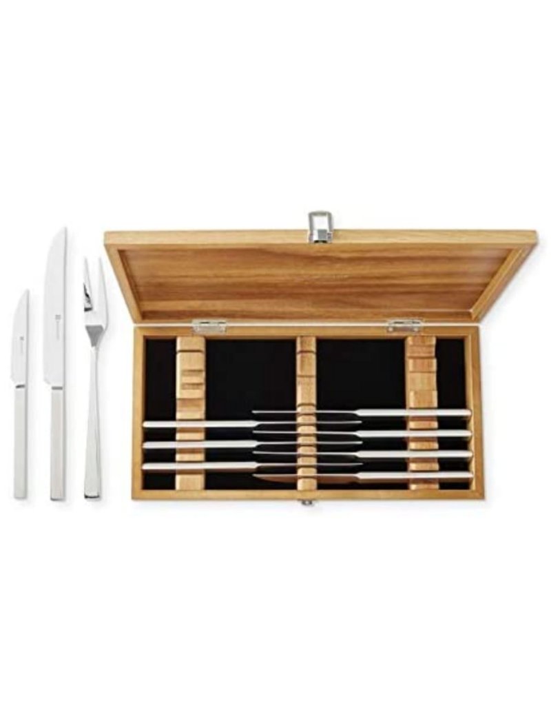 Wusthof Wusthof Stainless 10Pc Steak/Carving Knife Set in Olivewood Chest