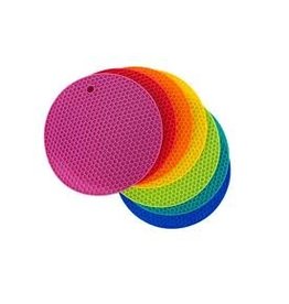 Core Home Silicone Round Trivet/Potholder, 18