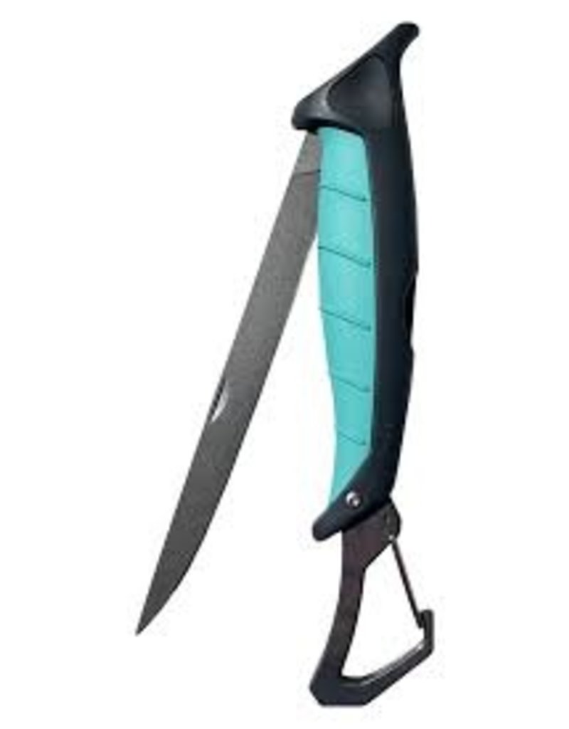 Toadfish Stowaway Folding Filet Knife 7"-Teal