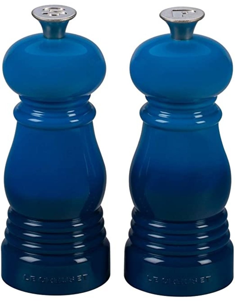 Le Creuset Petite Salt and Pepper Marseille Blue 5"
