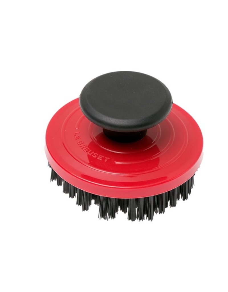 Le Creuset Grill Brush/Cleaner, red, NYLON BRISTLE