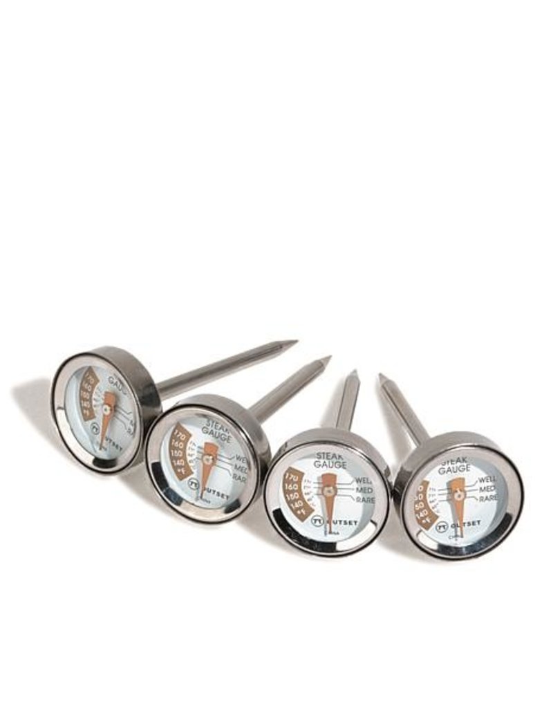 Foxrun Outset Steak Thermometers, Set of 4