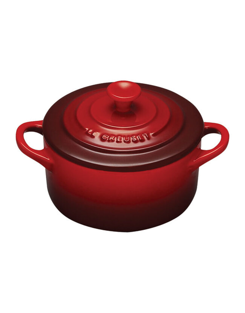 Le Creuset Stoneware Mini Cocotte, 8oz, Cerise red*