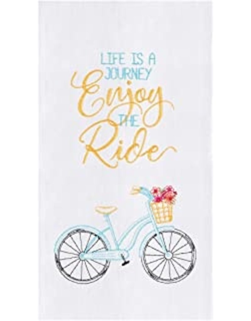 C and F Home Towel, Enjoy the Ride Bike, floursack