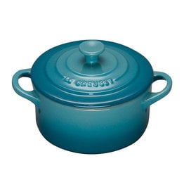 Le Creuset Stoneware Mini Cocotte, 8oz, Caribbean Blue*