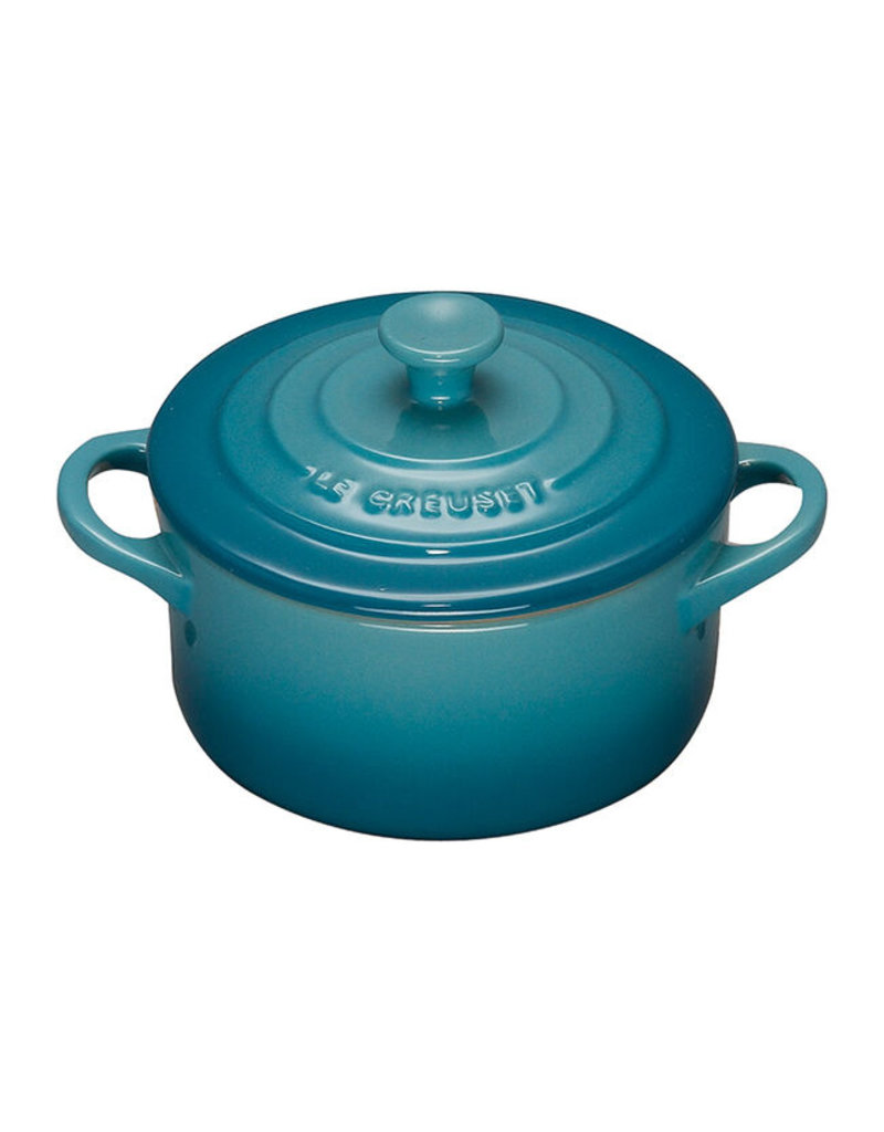 Le Creuset Stoneware Mini Cocotte, 8oz, Caribbean Blue*