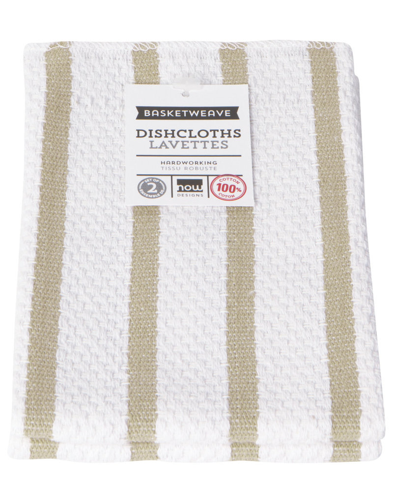 Now Designs Basketweave Kitchen Towel, Sandstone