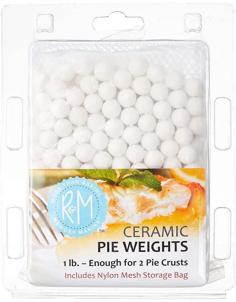 R&M International Ceramic Pie Weights, 1 lb. with Mesh Storage Bag