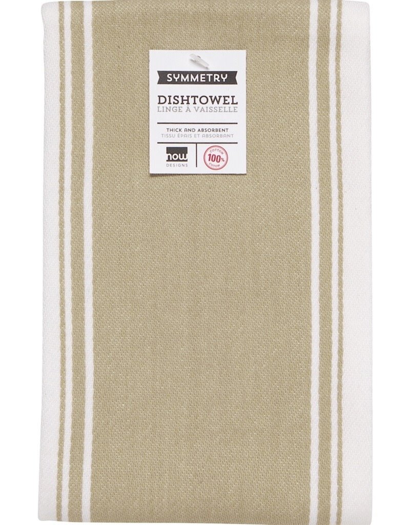 Now Designs Symmetry Kitchen Towel, Sandstone DISC