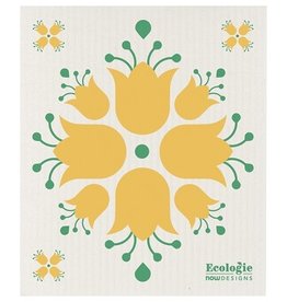 Now Designs Swedish Dish Cloth Yellow Tulip now discntd