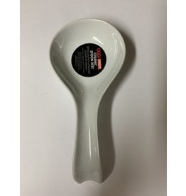 Oggi Ceramic Spoon Rest, White