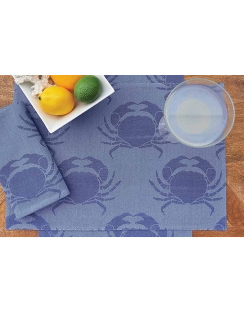 C and F Home Placemat, Blue Star Crab Rectangular