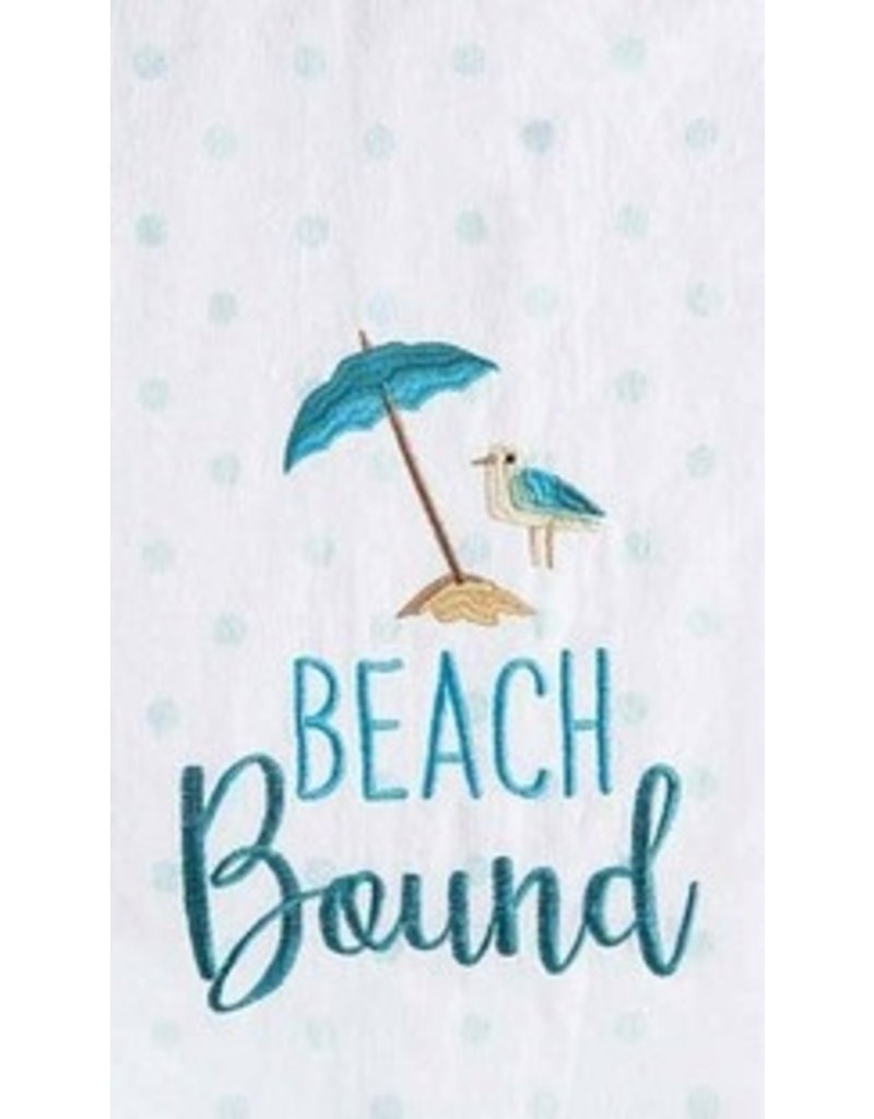 C and F Home Towel, Beach Bound, floursack disc