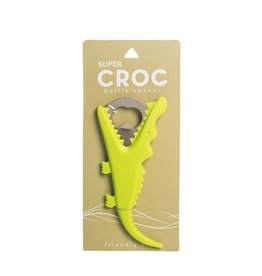 Beachcombers Bottle Opener, Green Alligator