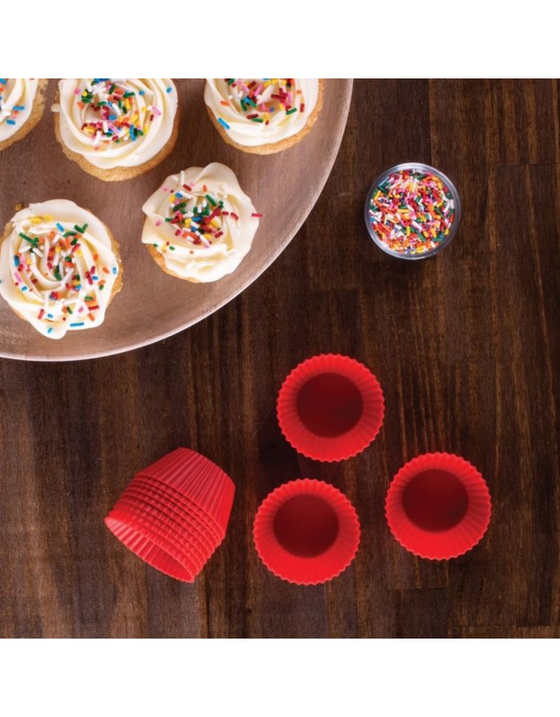 Harold Imports Mrs. Anderson's Baking Silicone Muffin Cups, Set of 12