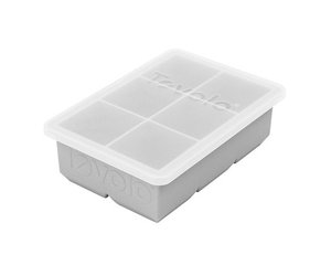 Tovolo - King Cube Ice Tray with Lid - Oyster Gray