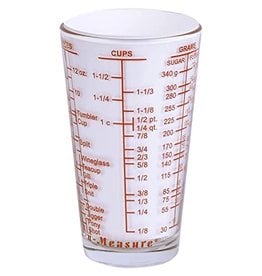 Harold Imports Kolder Glass Mix-in-Measure, 2 Cup