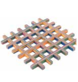 Island Bamboo/Wilshire Rainbow Pakkawood Trivet disc