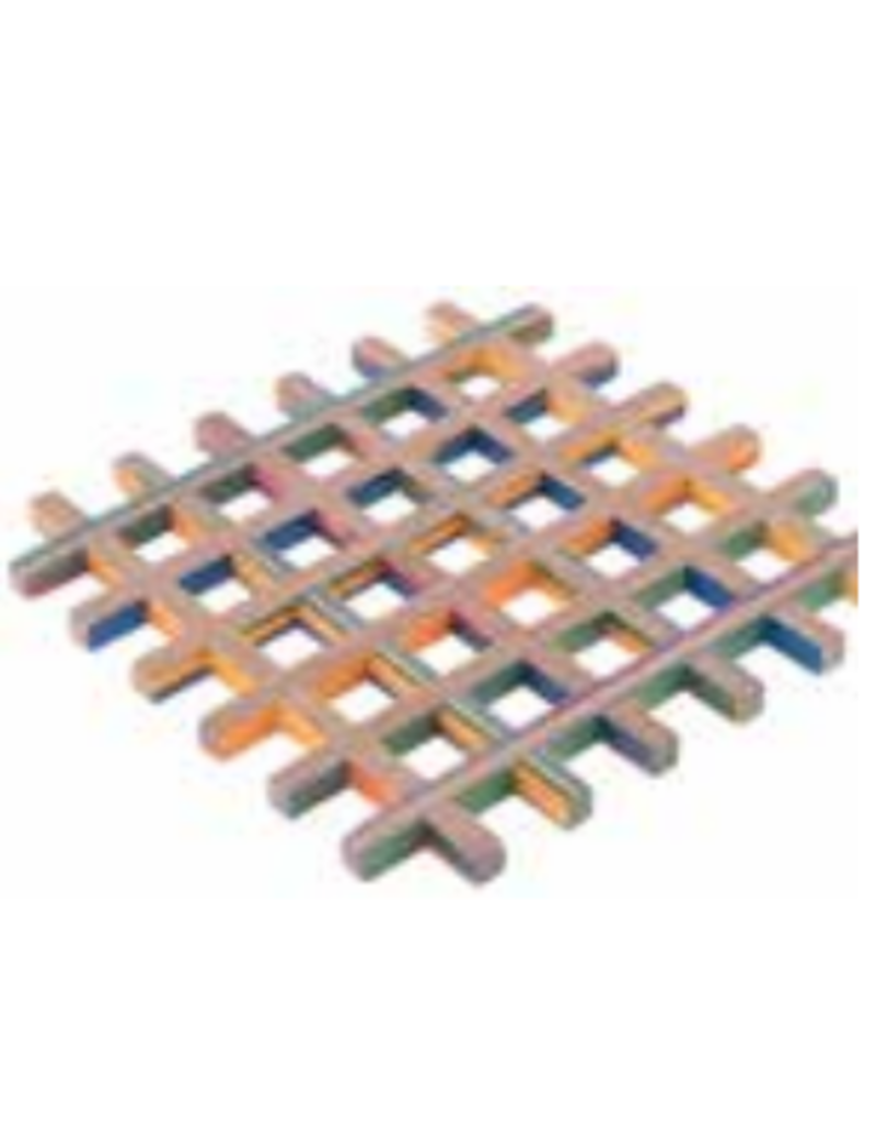 Island Bamboo/Wilshire Rainbow Pakkawood Trivet disc