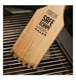 Charcoal Companion/Union cc Safe Scrape Wooden Grill Scraper/Cleaner, 17", WOOD