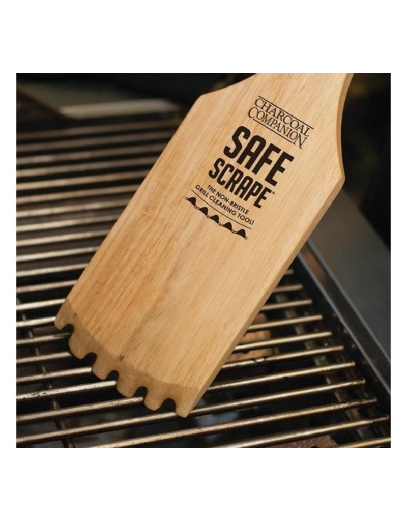 Charcoal Companion/Union cc Safe Scrape Wooden Grill Scraper/Cleaner, 17", WOOD