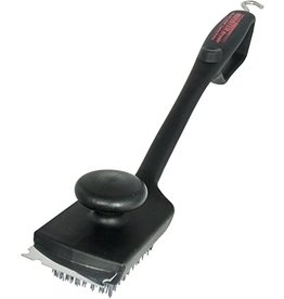 Norpro Heavy Duty Nylon 2 in 1 Grill Brush with Scraper and Scour Pad -  Cook on Bay