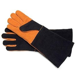 Charcoal Companion/Union Extra Long Suede Grill Mitt Gloves, Steve Raichlin, Set of 2  ciw
