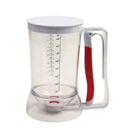 Norpro Batter Dispenser Clear/Red, 4 cup