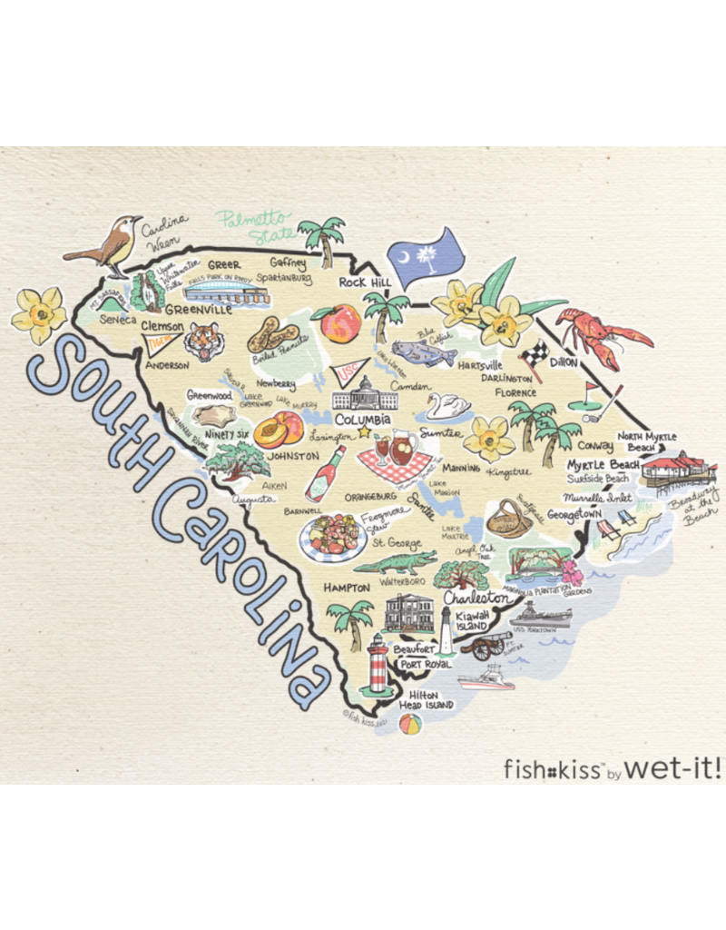 Wet-It Swedish Dish Cloth South Carolina State* discntd