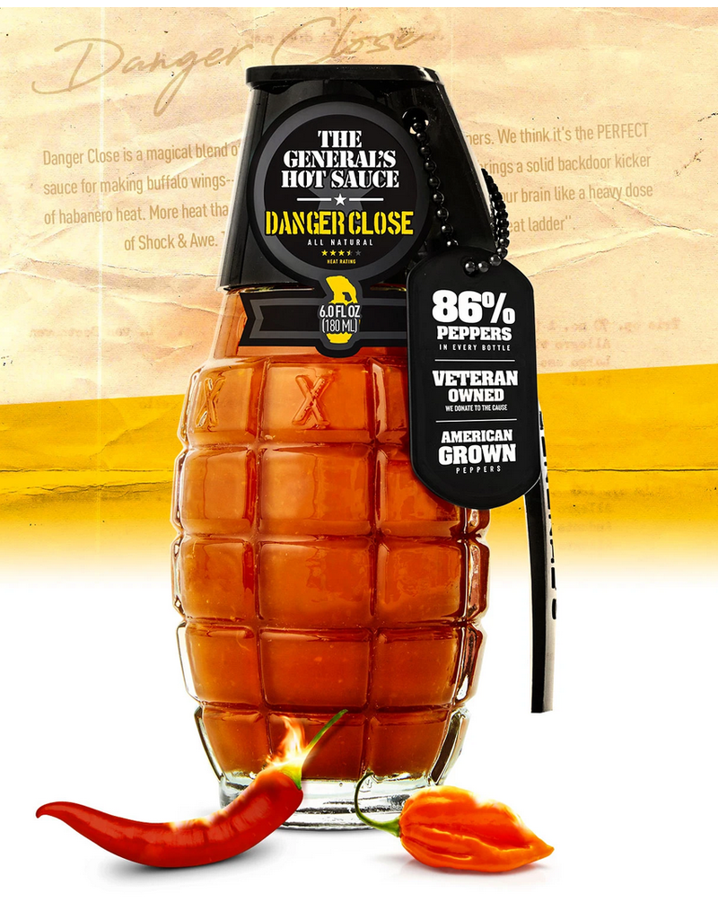 General's Hot Sauce General's Hot Sauce, Danger Close 6oz; 3.5/5 Heat