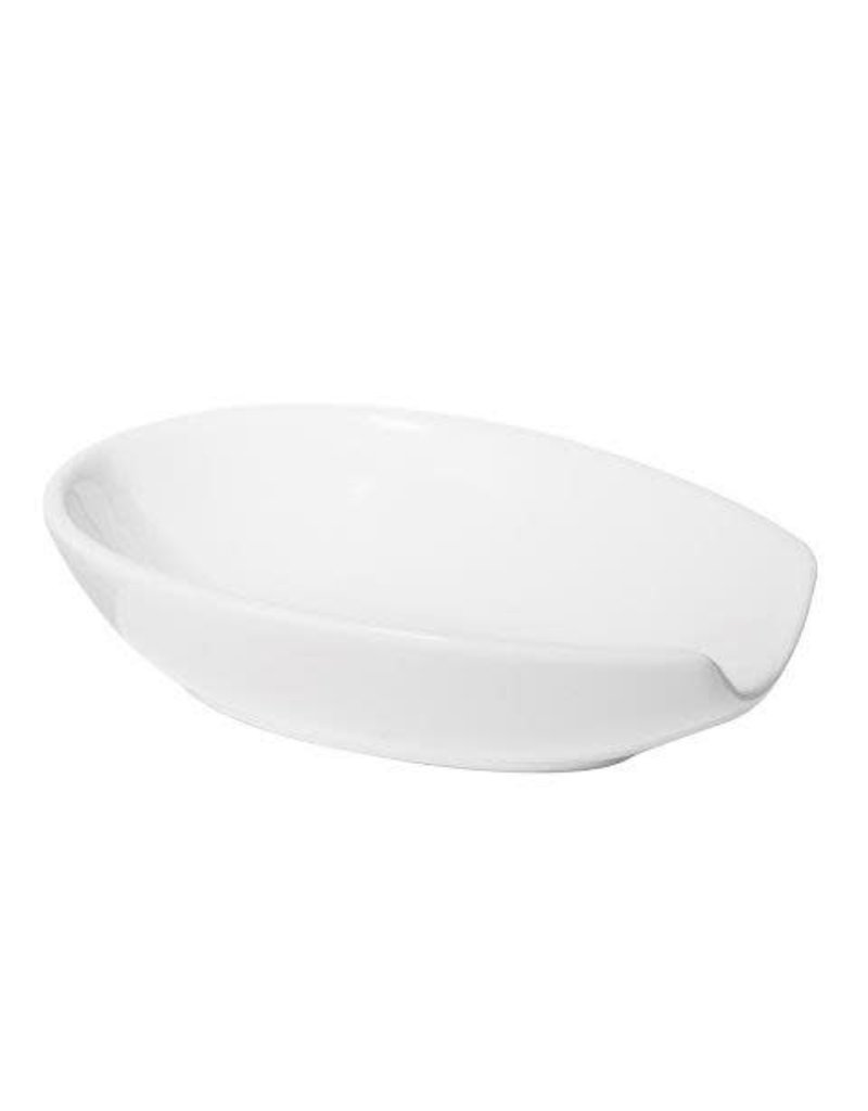 Oggi The Spooner Ceramic Spoon Rest, white