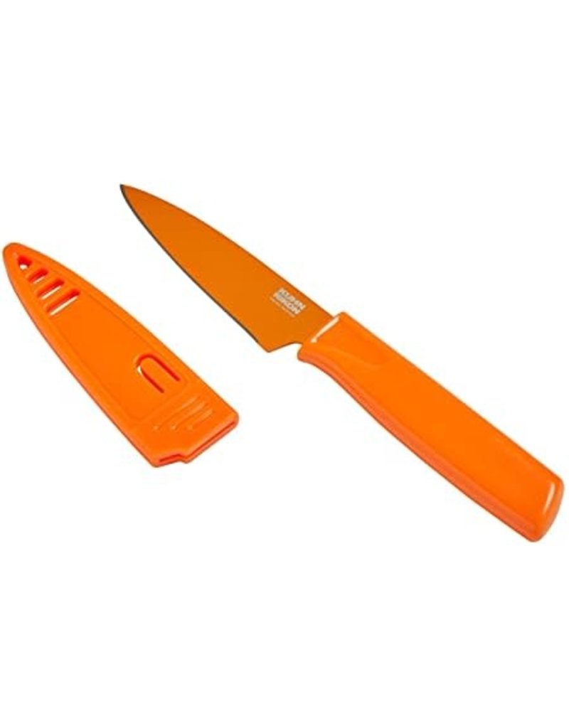 Kuhn Rikon Paring Knife Orange, straight edge