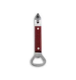 Harold Imports 2-in-1 Churchkey Bottle Opener and Can Punch, wood