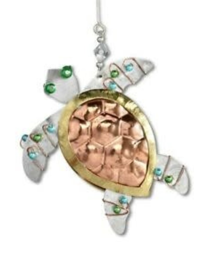 Pilgrim Imports Ornament, Sea Turtle, Nickel-Copper-Brass