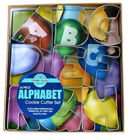 R&M International Alphabet Cookie Cutters, 26pc Set