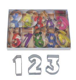 R&M International Numbers Cookie Cutters, 9pc Set 2.5"