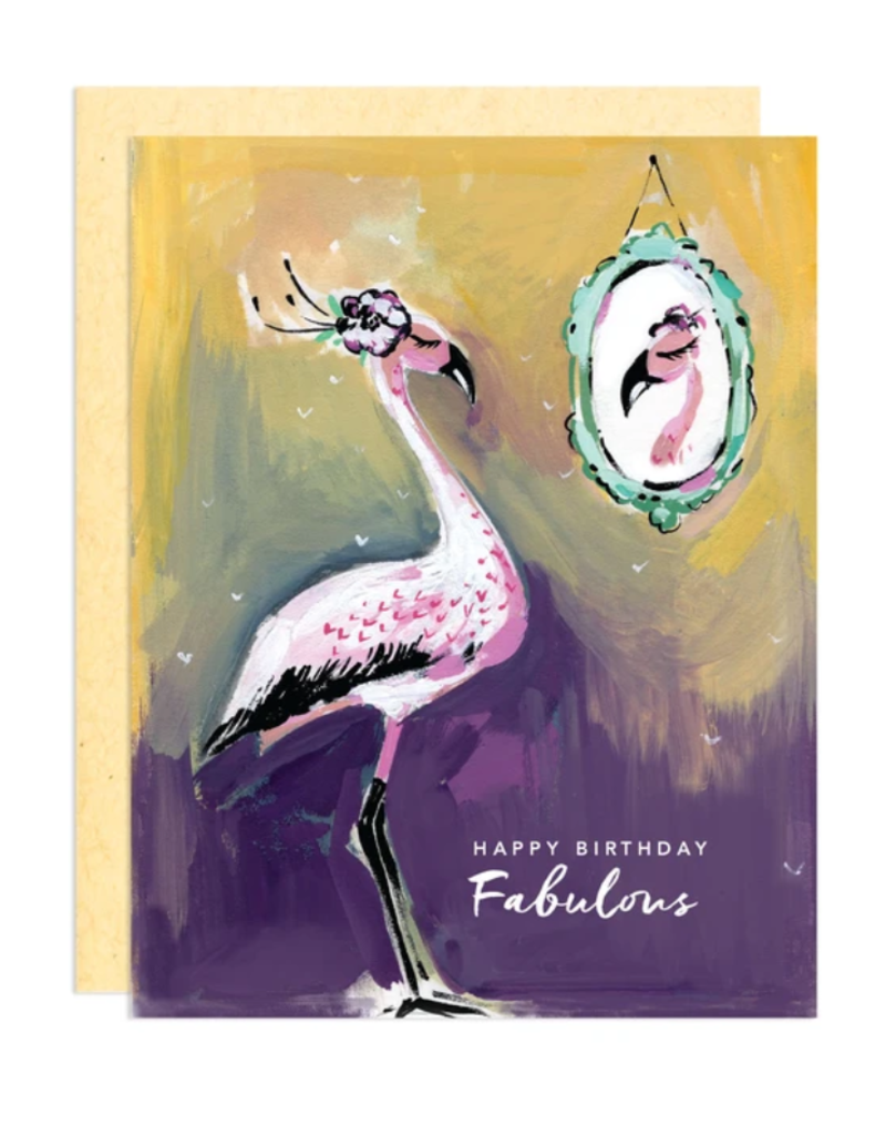 Greeting Card - Birthday, Fabulous Flamingo