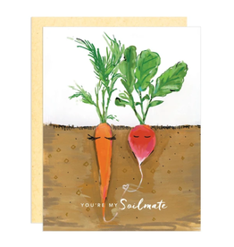 Greeting Card - Love, Soilmate Carrot and Radish disc