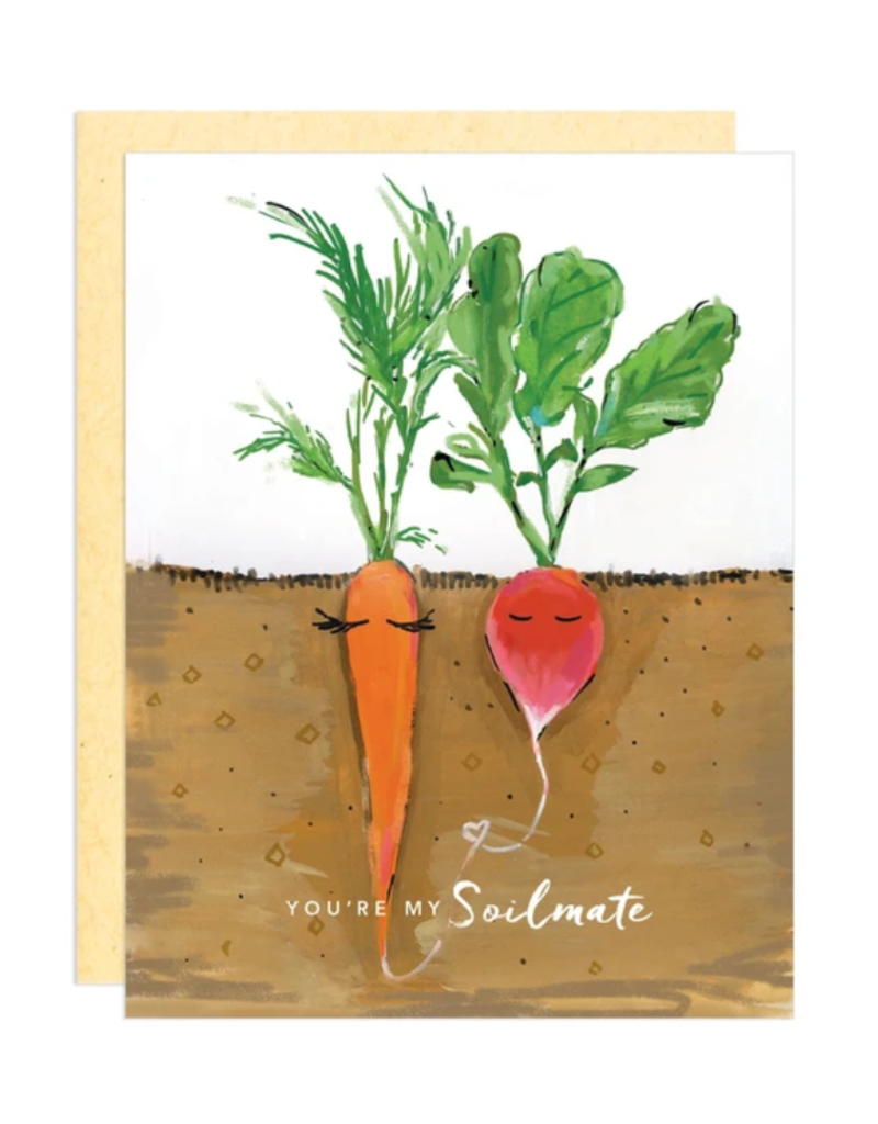 Greeting Card - Love, Soilmate Carrot and Radish disc