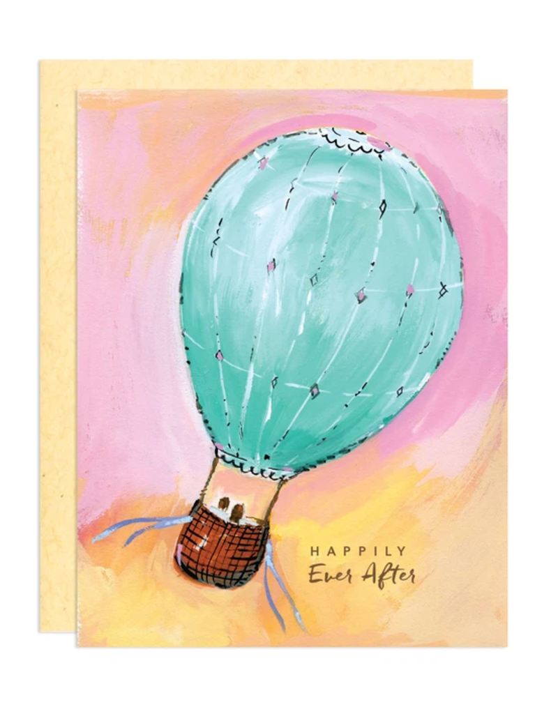 Greeting Card - Wedding, Happily Ever After Balloon