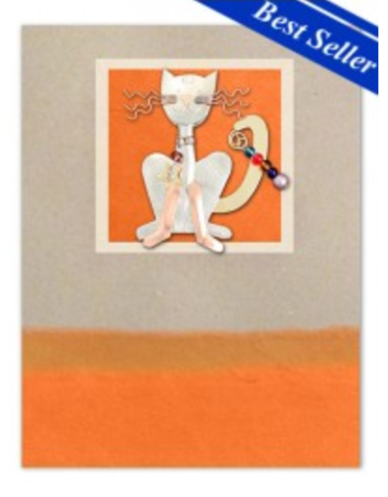 Pilgrim Imports Greeting Card-Mailable Art, Everyday, Sly Cat