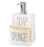 Mudpie Bistro Soap Pump & Sponge Holder