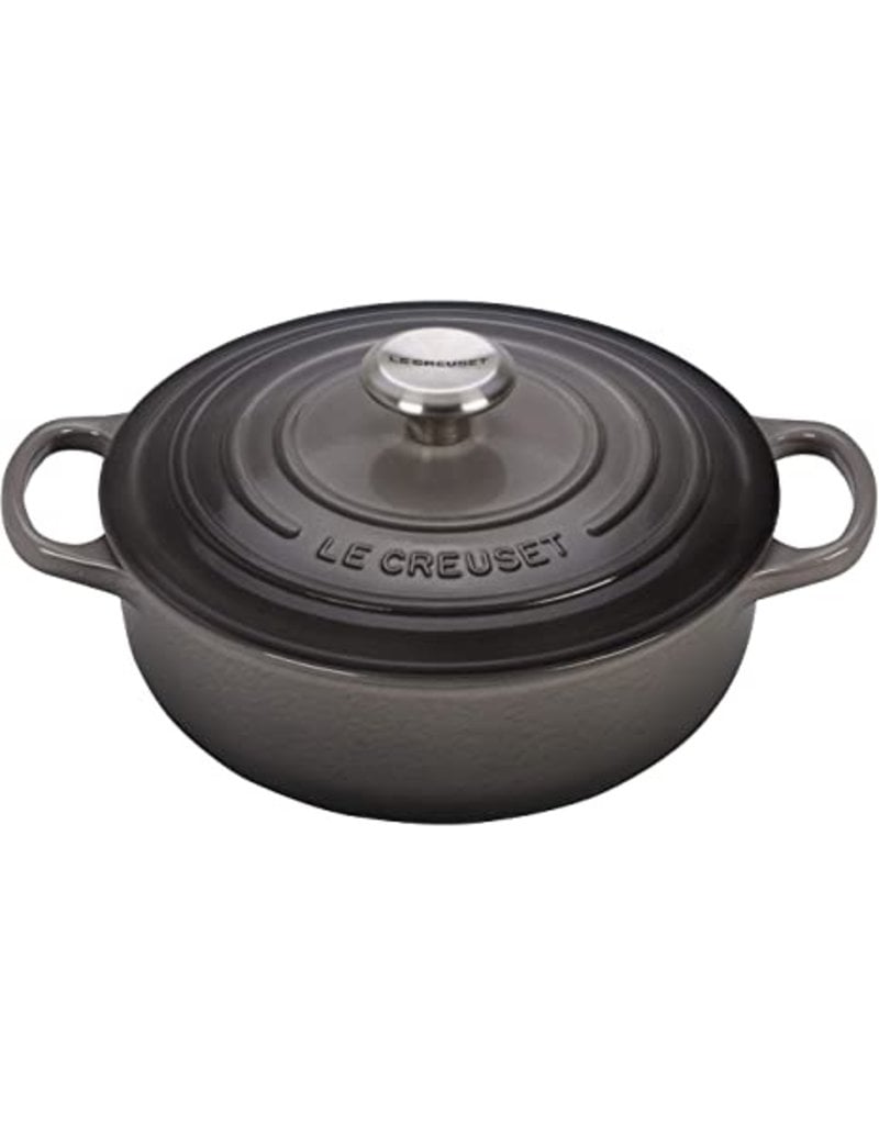 Le Creuset Enameled Cast Iron Signature Sauteuse Oven, 3.5Qt, Oyster Gray