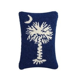 South Carolina Palmetto Hooked Pillow, 12x8*