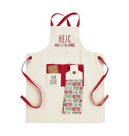 Mudpie Holiday Apron with Towel, "Head Elf"