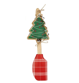 Mudpie Holiday Christmas Spatula and Cookie Cutter Set, TREE